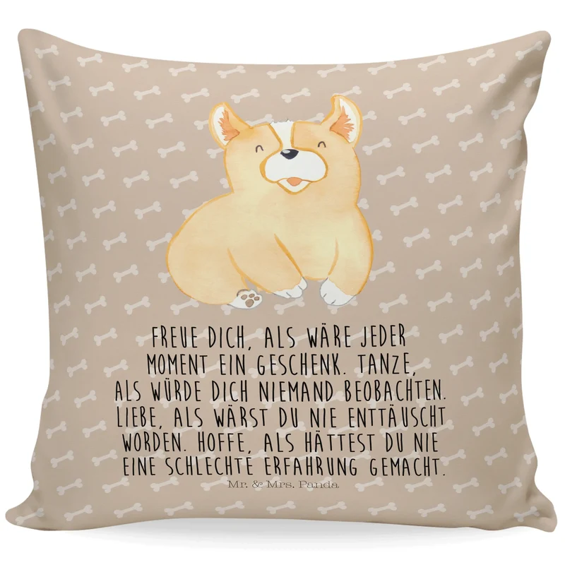 40x40 Kissen Corgie