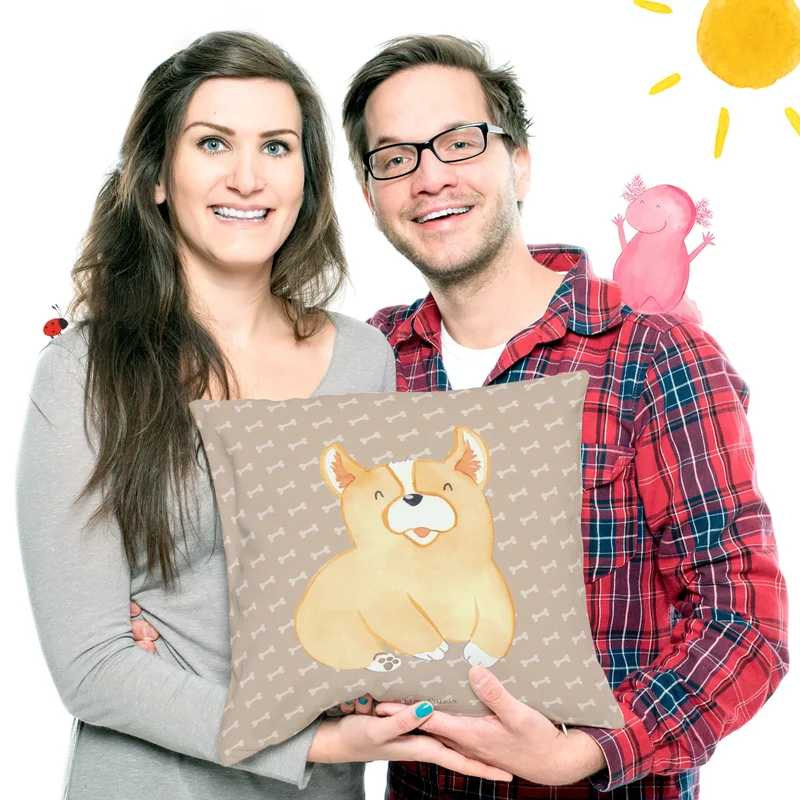 40x40 Kissen Corgie