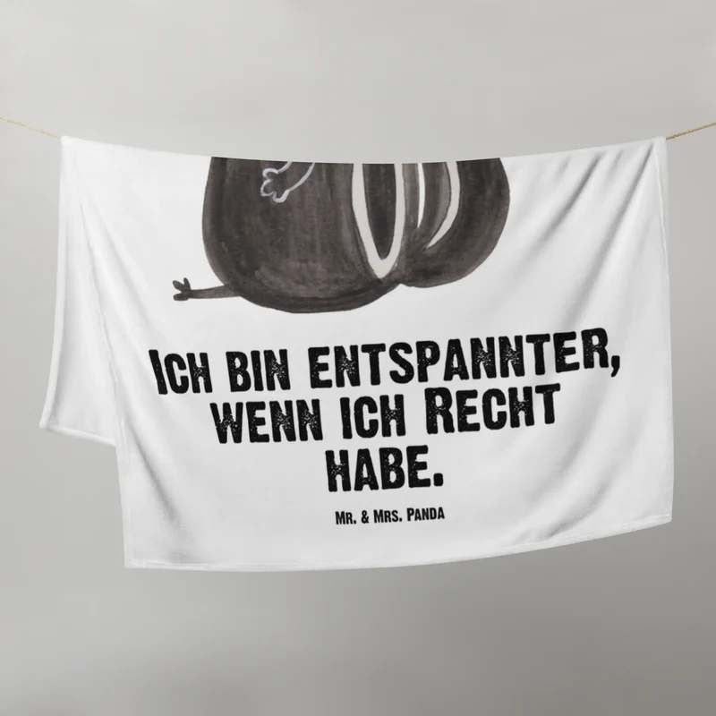 Babydecke Stinktier Sitzen