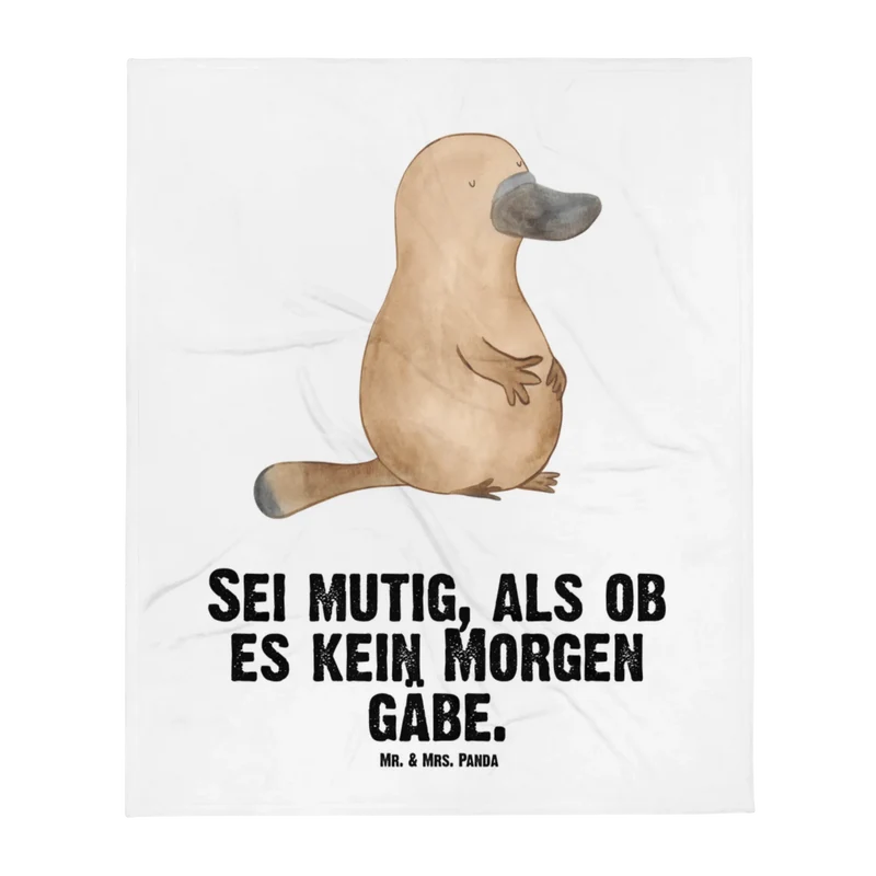 Babydecke Schnabeltier Mut