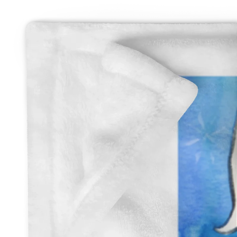 Babydecke Pinguin Surfer