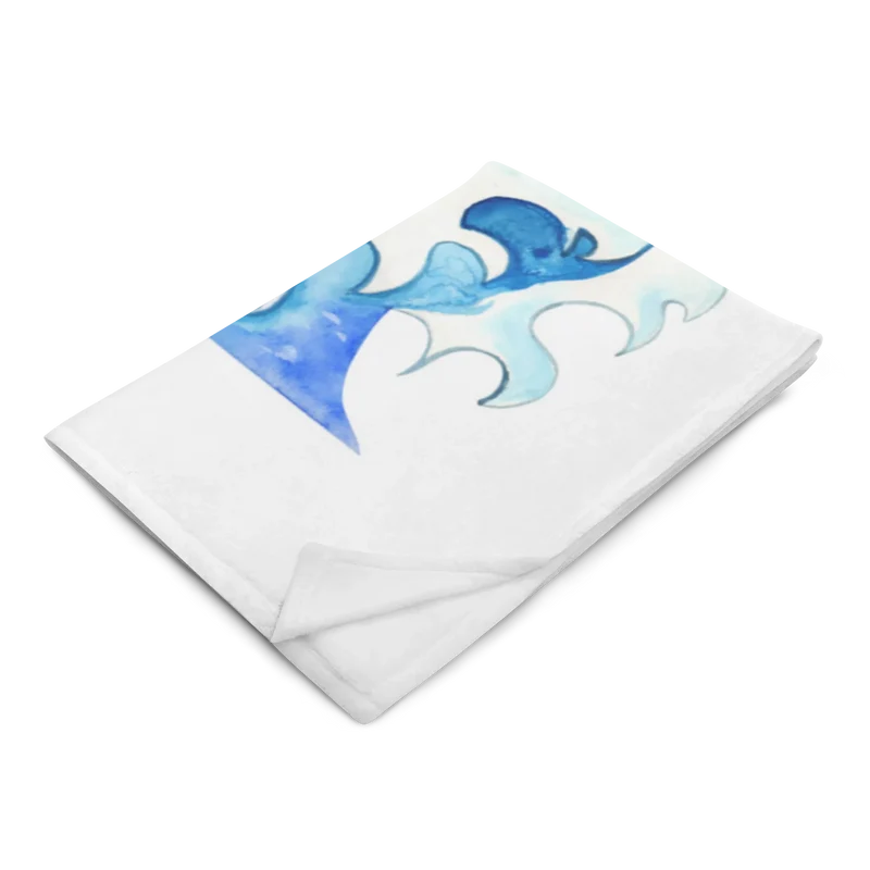 Babydecke Pinguin Surfer