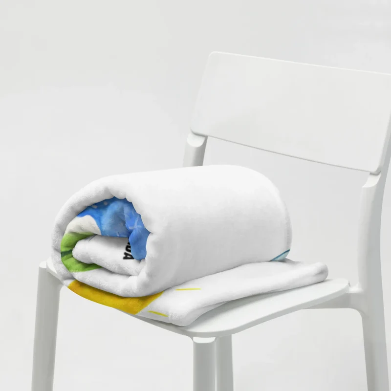 Babydecke Pinguin Surfer