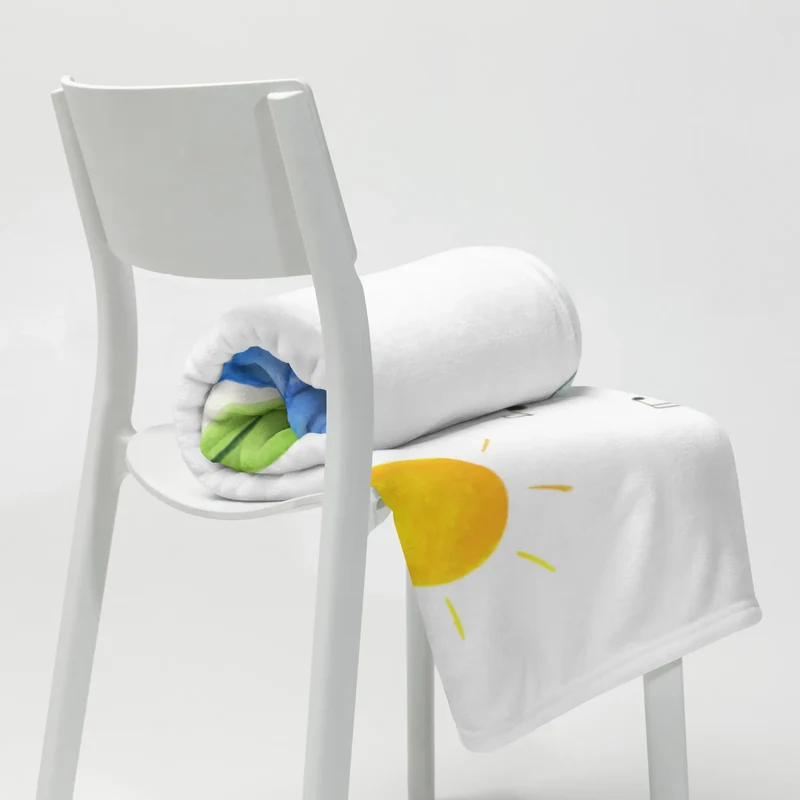 Babydecke Pinguin Surfer