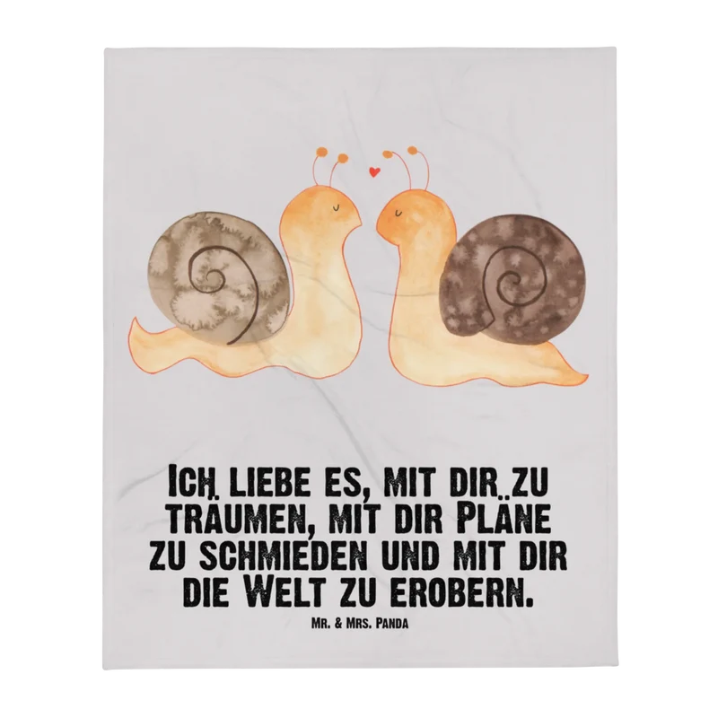 Babydecke Schnecken Liebe