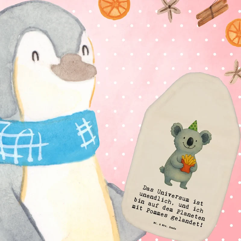 Wärmflasche Koala Pommes