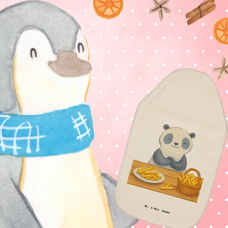 Wärmflasche Panda Pommes Gebet