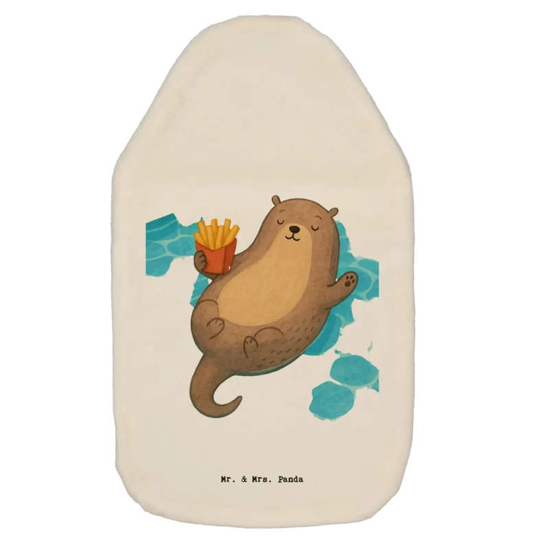 Wärmflasche Otter Schwimmbad Pommes