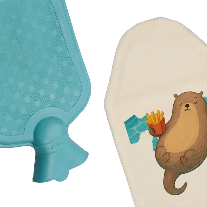 Wärmflasche Otter Schwimmbad Pommes