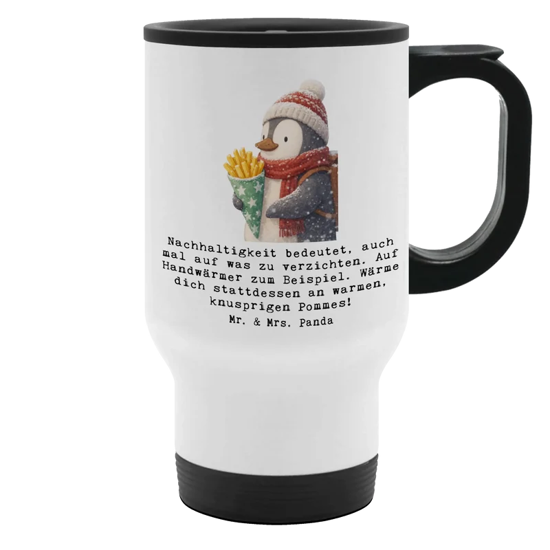 Thermobecher Pinguin Winter Pommes
