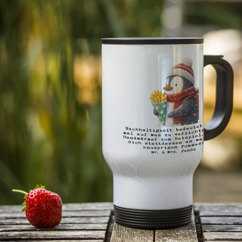Thermobecher Pinguin Winter Pommes