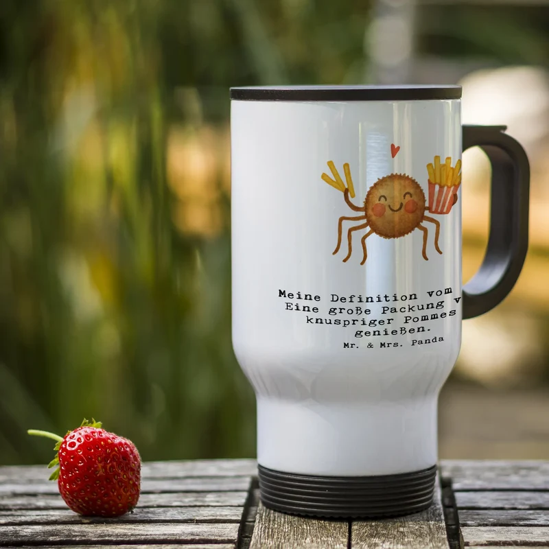 Thermobecher Spinne Agathe Pommes