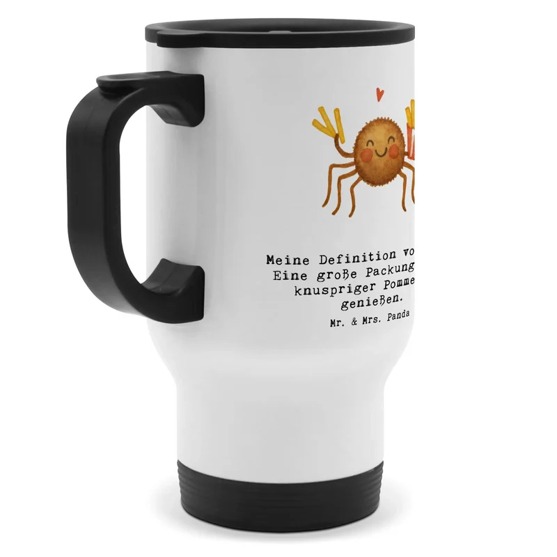 Thermobecher Spinne Agathe Pommes