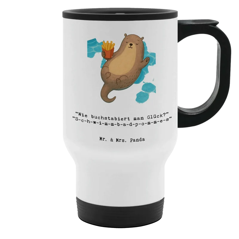 Thermobecher Otter Schwimmbad Pommes
