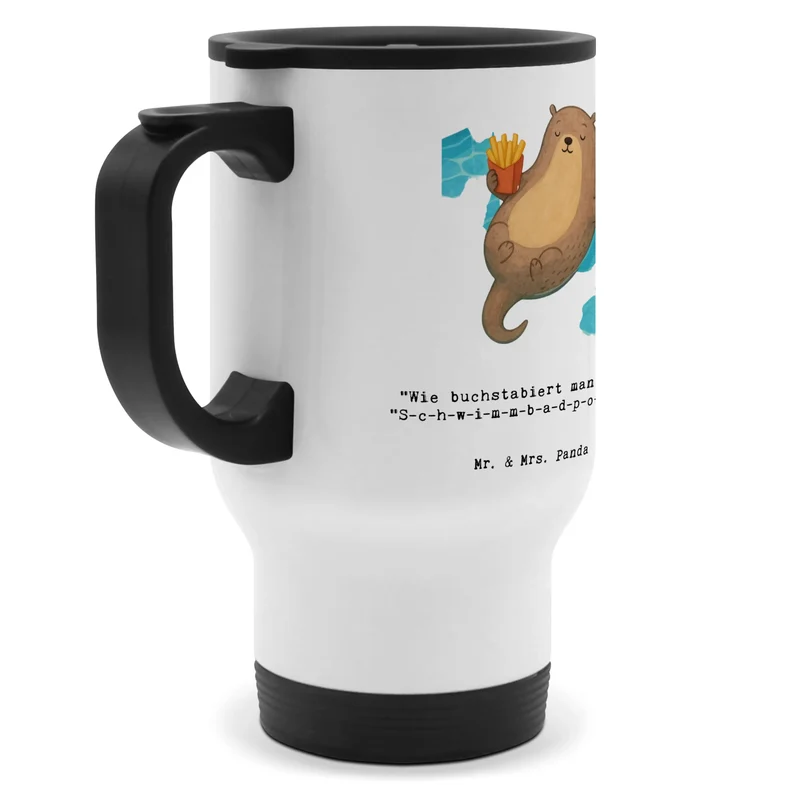Thermobecher Otter Schwimmbad Pommes