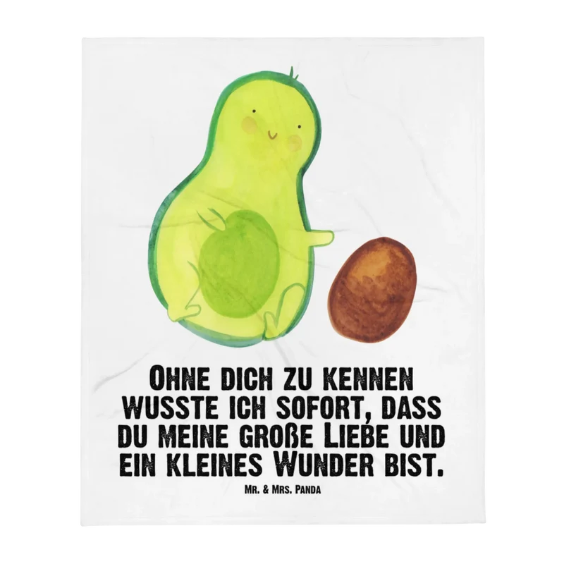 Babydecke Avocado Kern rollt