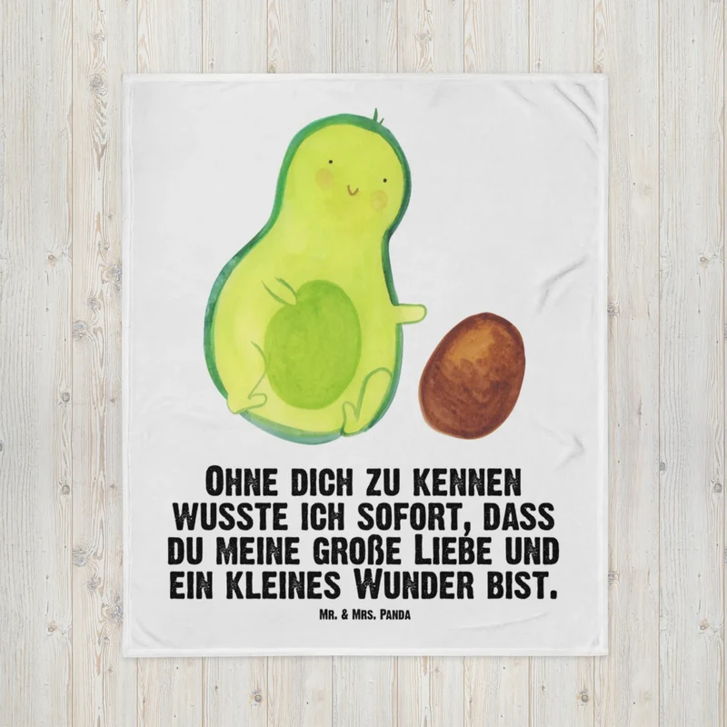 Babydecke Avocado Kern rollt