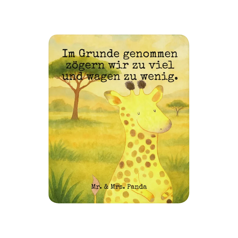 Sherpa Kuscheldecke Giraffe Zufrieden Design