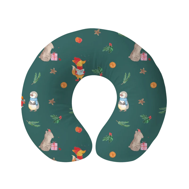 Nackenkissen Winter Weihnachtsfreude Muster