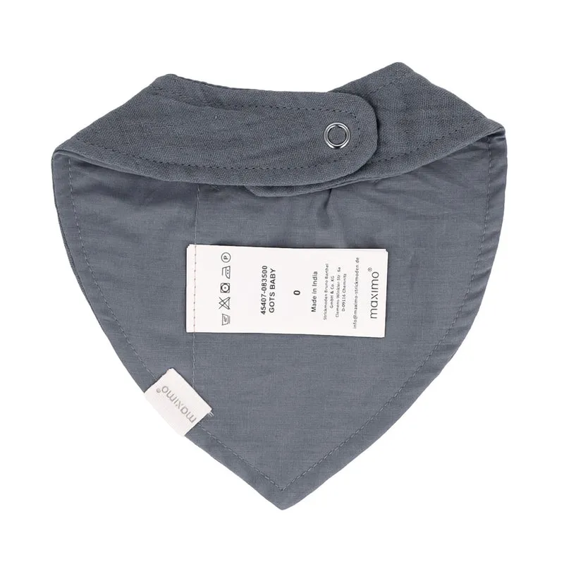 maximo GOTS BABY-Tuch, Musselinstoff Futter - flint stone