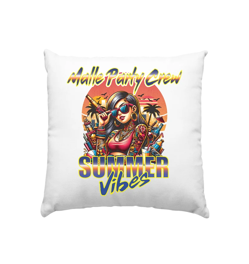 Malle Party Crew - Kissen 40x40 "Summer Vibes"