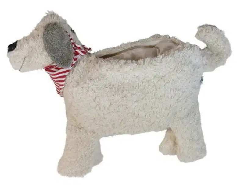 Bio Kuschelkissen Hund aus Baumwolle – Spelzfüllung, GOTS