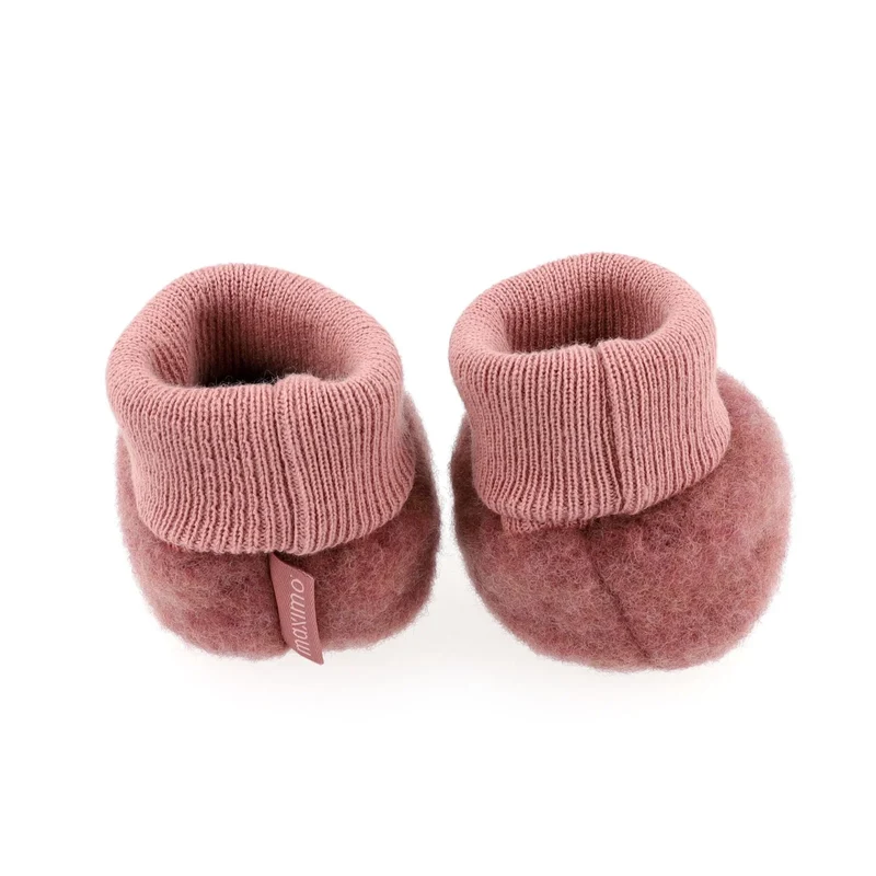maximo GOTS BABY-Schuhe, Wollfleece Strickbund