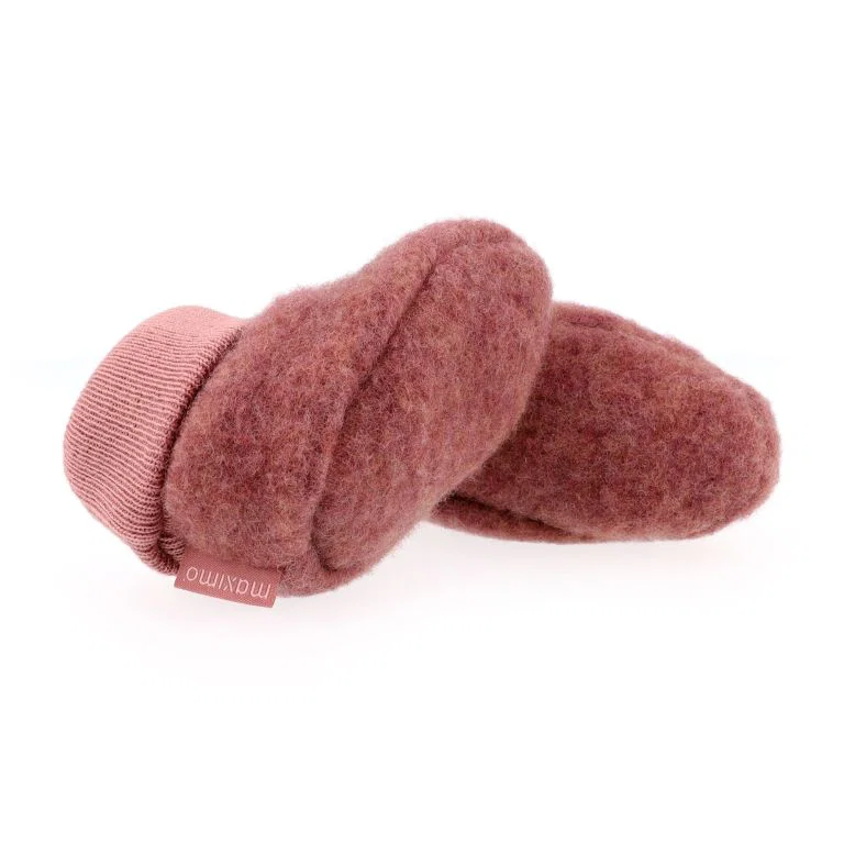 maximo GOTS BABY-Schuhe, Wollfleece Strickbund