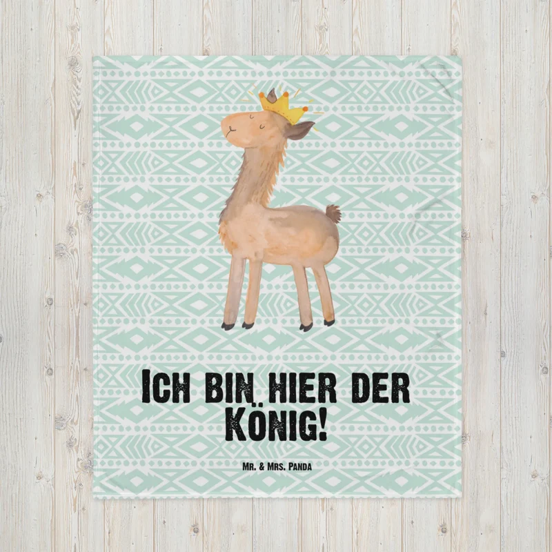 Babydecke Lama König