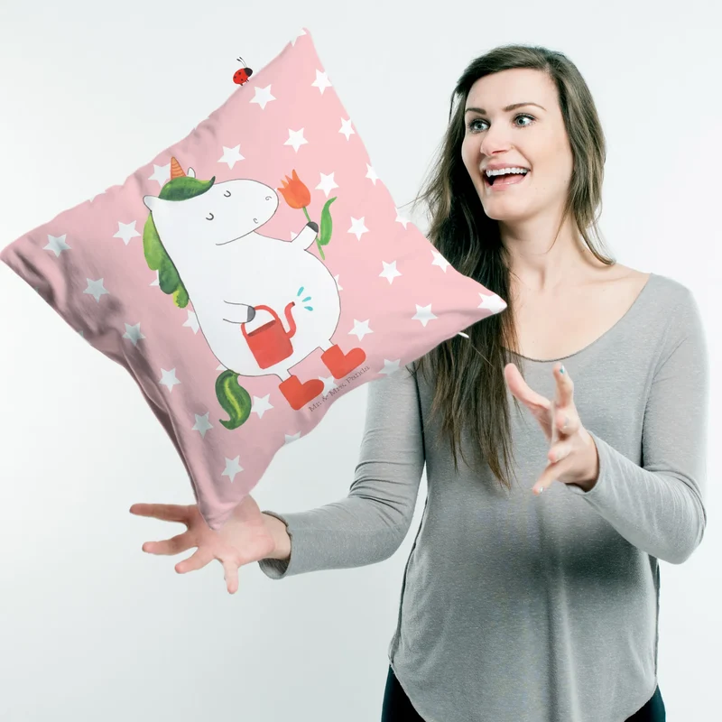 40x40 Kissen Einhorn Gärtner