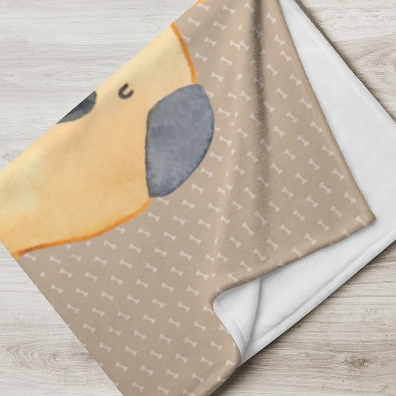 Babydecke Mops Krone