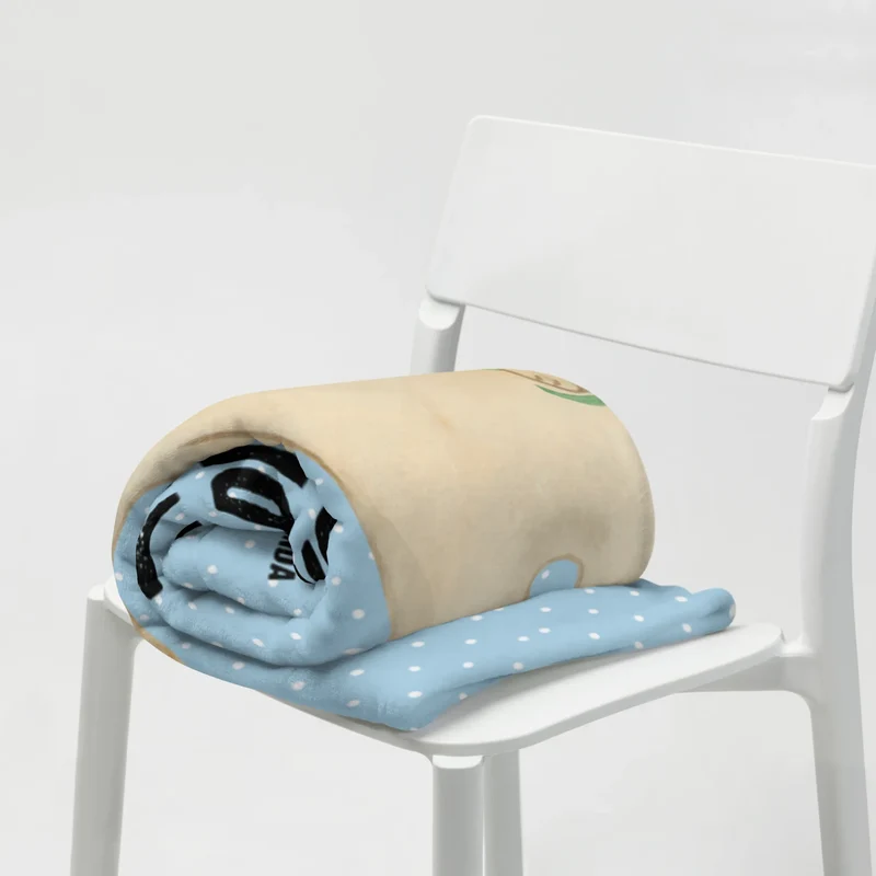 Babydecke Bären mit Blumenkranz