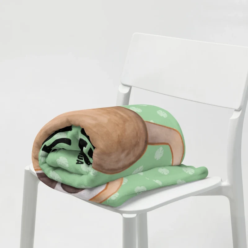 Babydecke Faultier Yoga