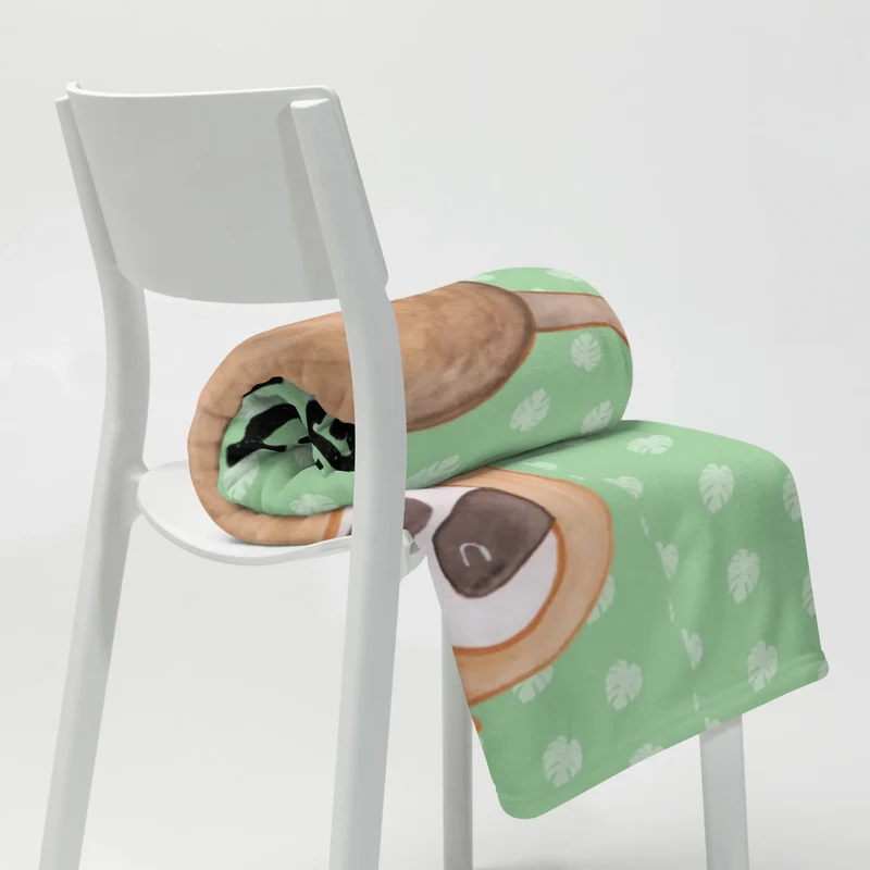 Babydecke Faultier Yoga