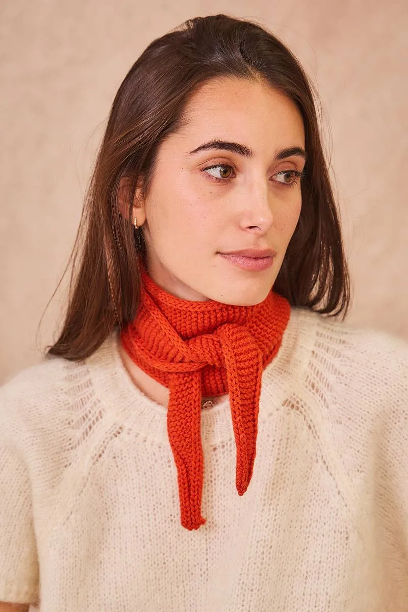 Kleiner Strickschal • Orange