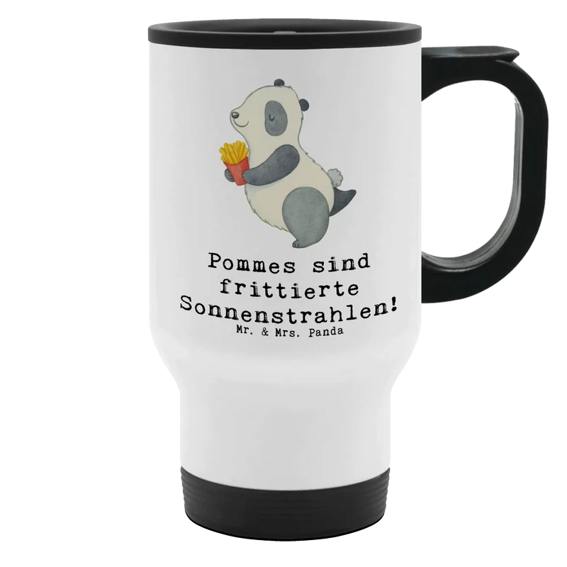 Thermobecher Panda beflügelt Pommes