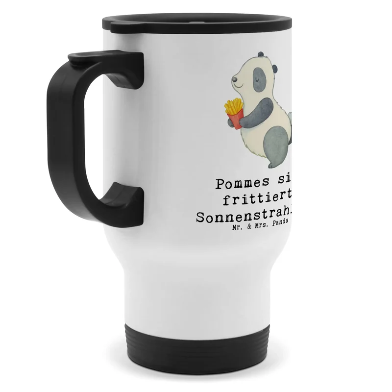 Thermobecher Panda beflügelt Pommes