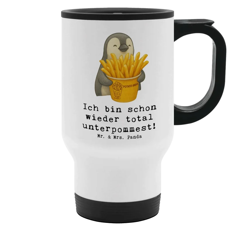 Thermobecher Pinguin Pommes Eimer