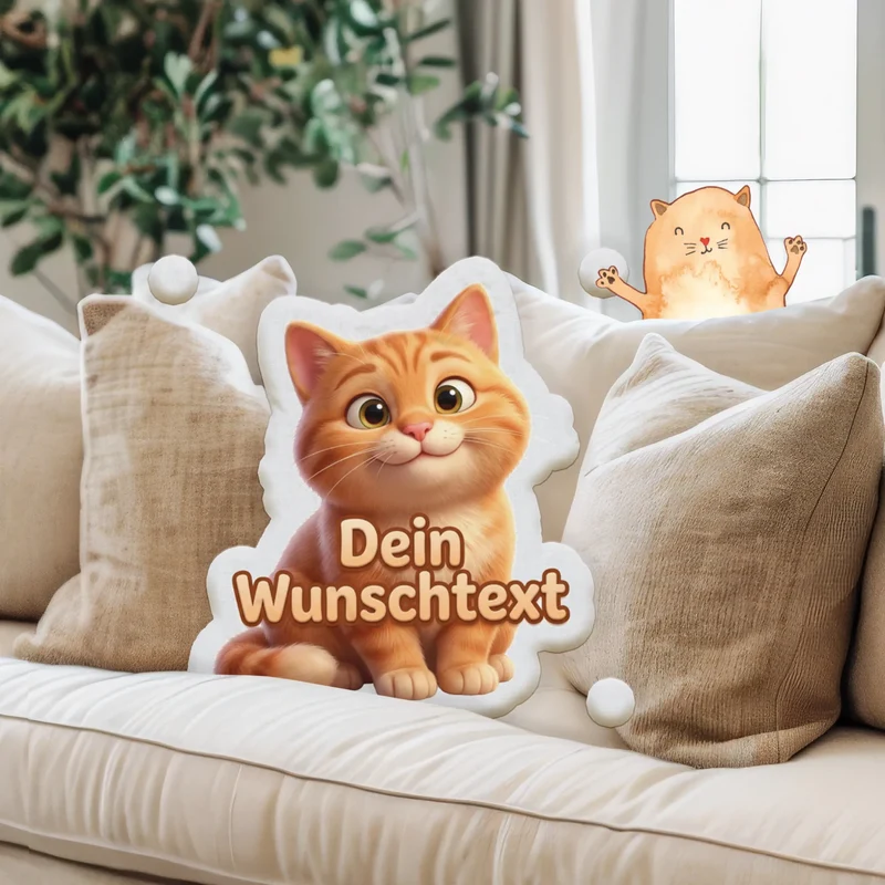 Personalisiertes Formkissen Haustier im Cartoon & Animationsfilm Stil