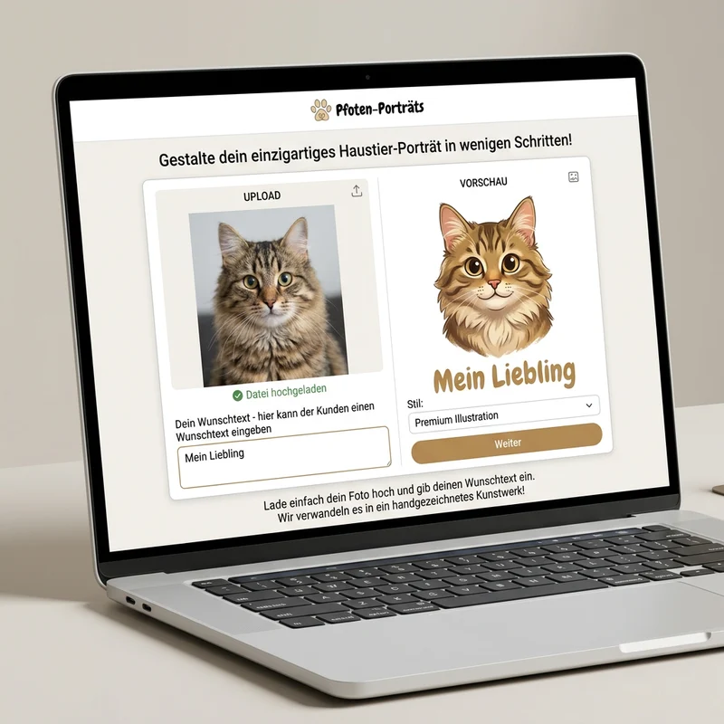 Personalisiertes Formkissen Haustier im Cartoon & Animationsfilm Stil