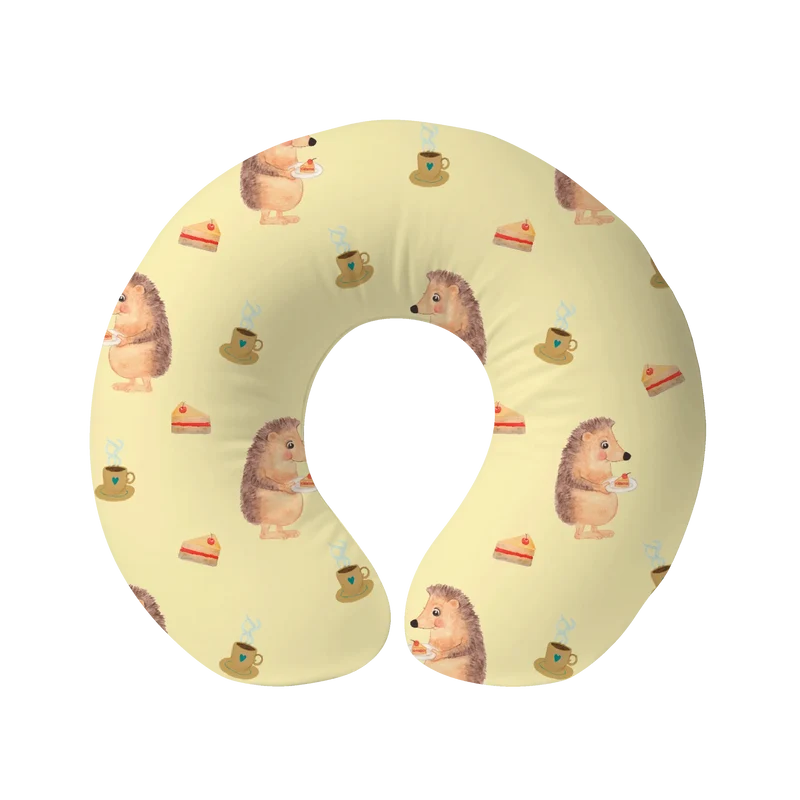 Nackenkissen Igel Kuchenstück Muster