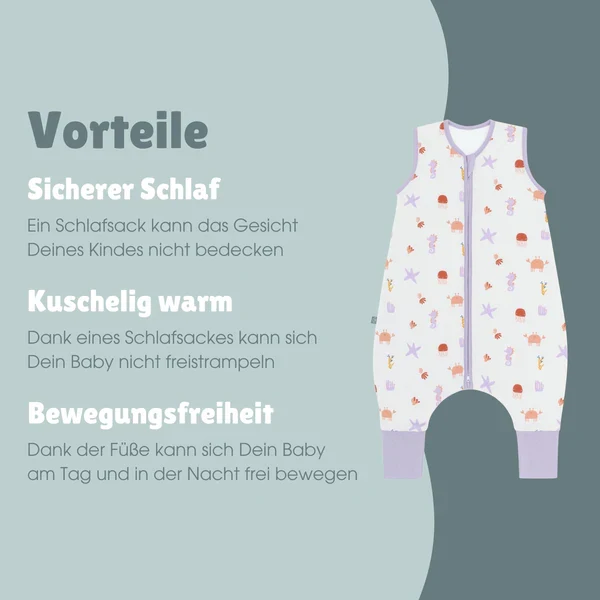 Schlafsack mit Füßen 1.0 TOG Unterwasser