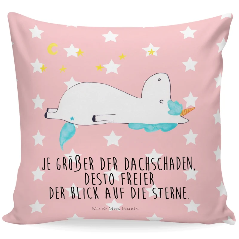 40x40 Kissen Einhorn Sternenhimmel