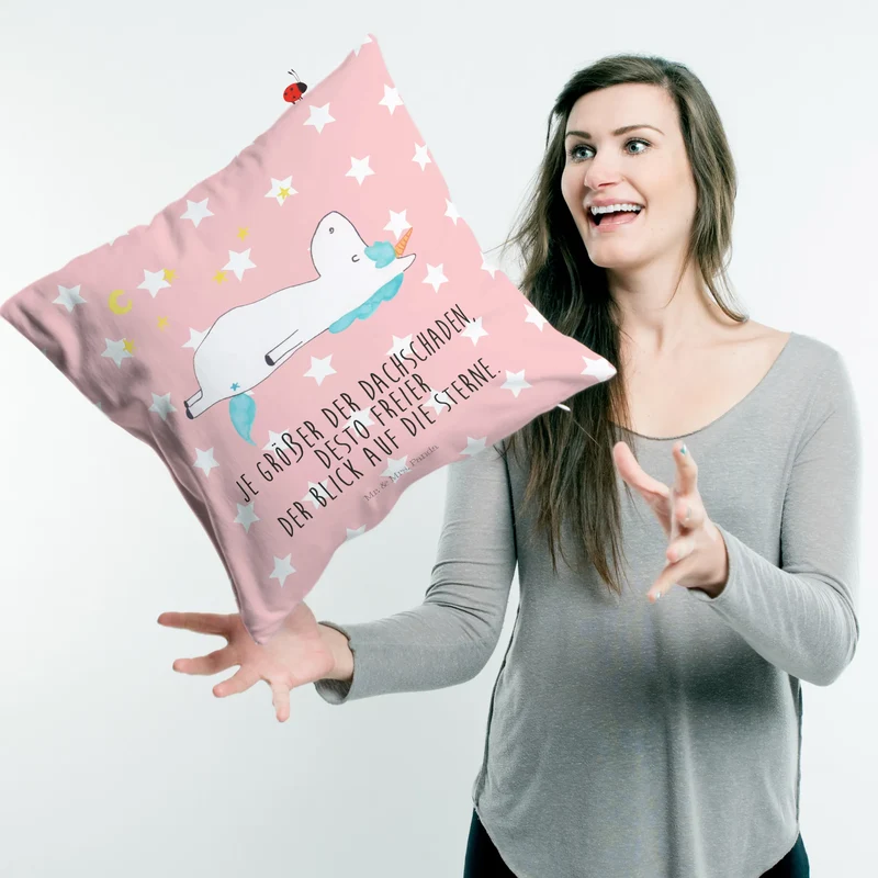 40x40 Kissen Einhorn Sternenhimmel