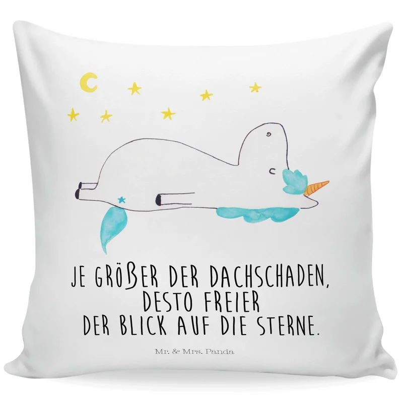 40x40 Kissen Einhorn Sternenhimmel