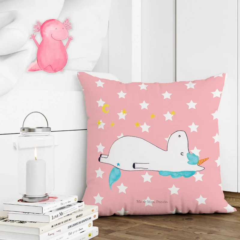 40x40 Kissen Einhorn Sternenhimmel