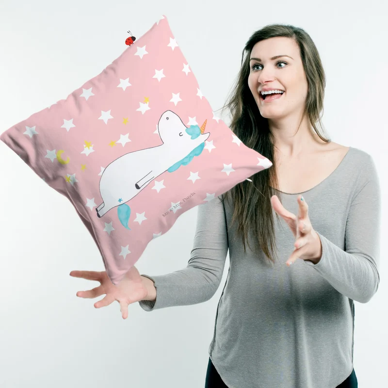40x40 Kissen Einhorn Sternenhimmel