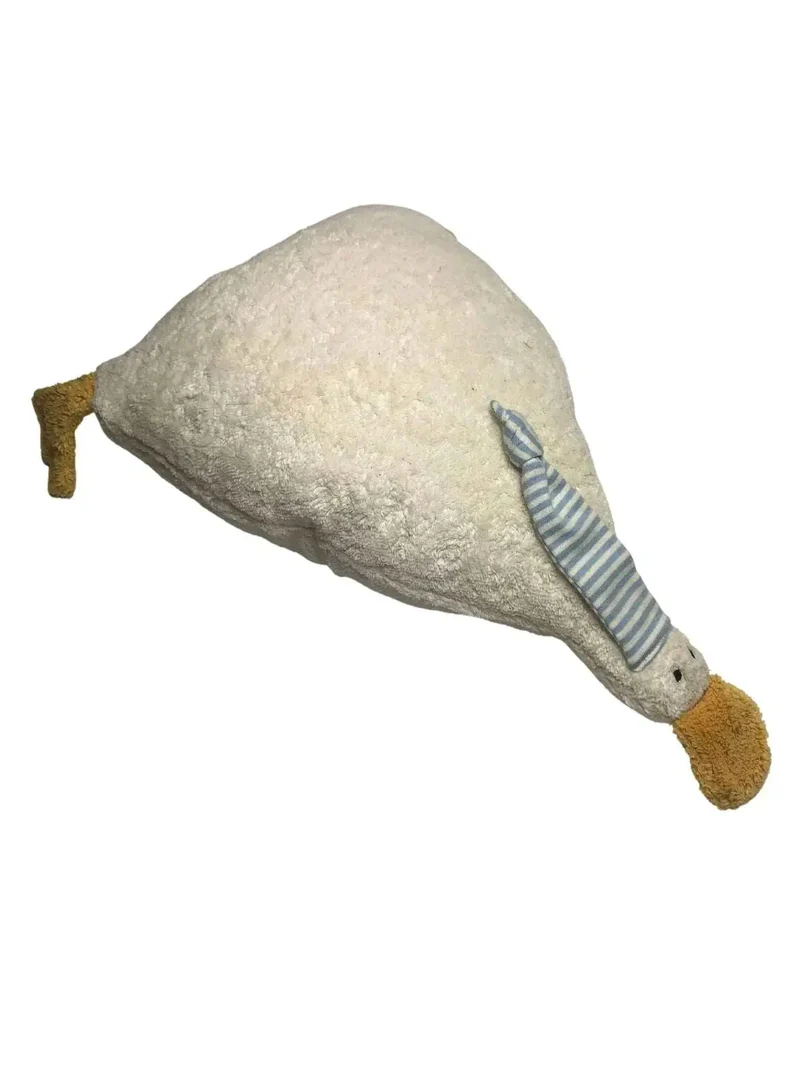 Bio Kuschelkissen Ente aus Bio-Baumwolle – Spelzfüllung wählbar, GOTS