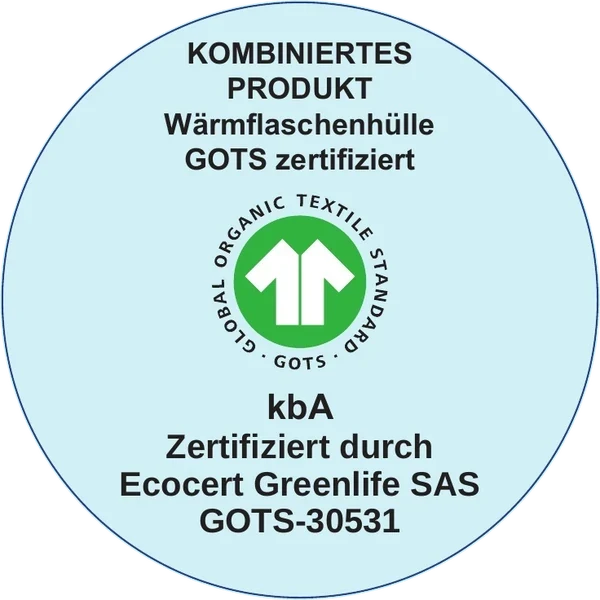 Bio Wärmflasche Rabe aus Bio-Baumwolle – 800ml Naturkautschuk