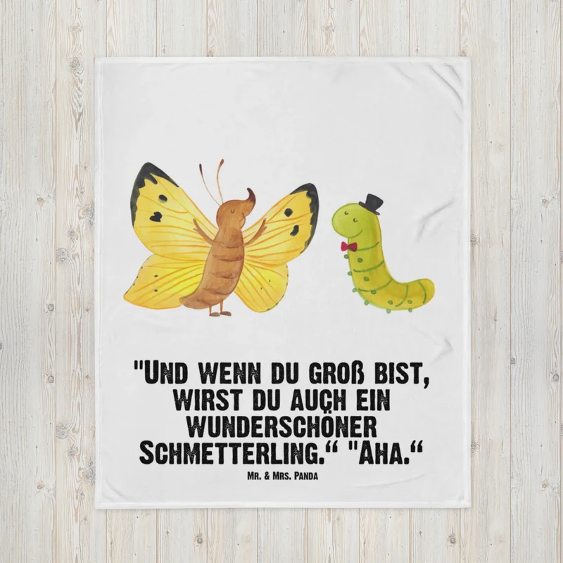 Babydecke Raupe Schmetterling